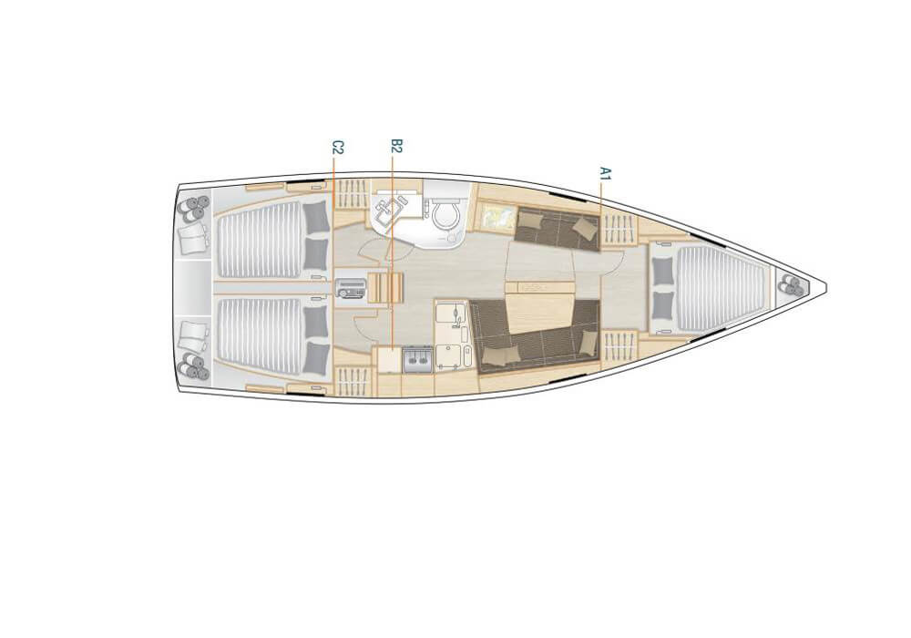 Hanse 388 (2019) - Yacht Charter Croatia